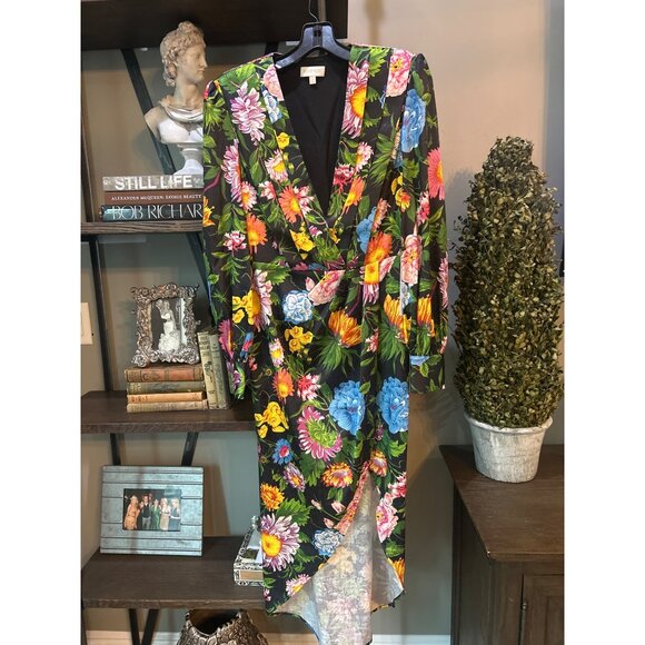 Ronny Kobo Nina Floral Midi Dress Victorian Print Womens Size Small - Picture 3 of 9